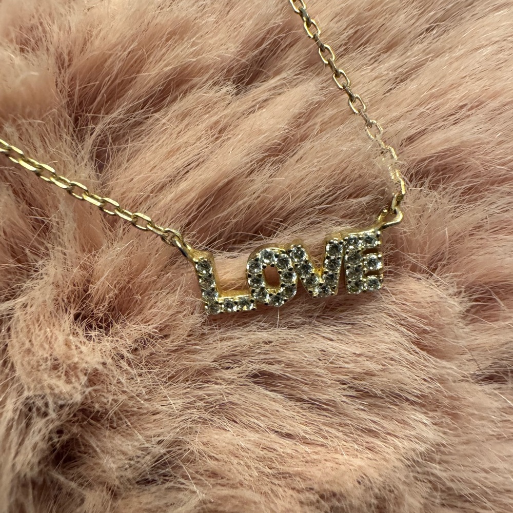 Gold 'LOVE' Necklace